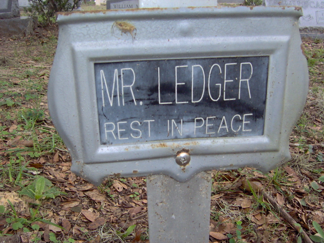 Headstone for Ledger, Mr. Samuel